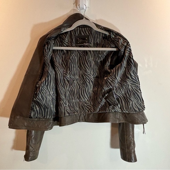 MACKAGE Sz S Kenya Aritzia Lamb’s Leather Zipper Snap Closure Moto Style Jacket - Picture 12 of 16